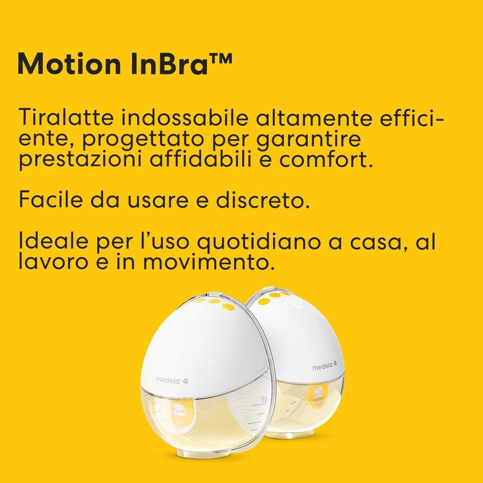 Medela Motion InBra Tiralatte elettrico indossabile Altamente efficiente Facile - Immagine 2 di 4