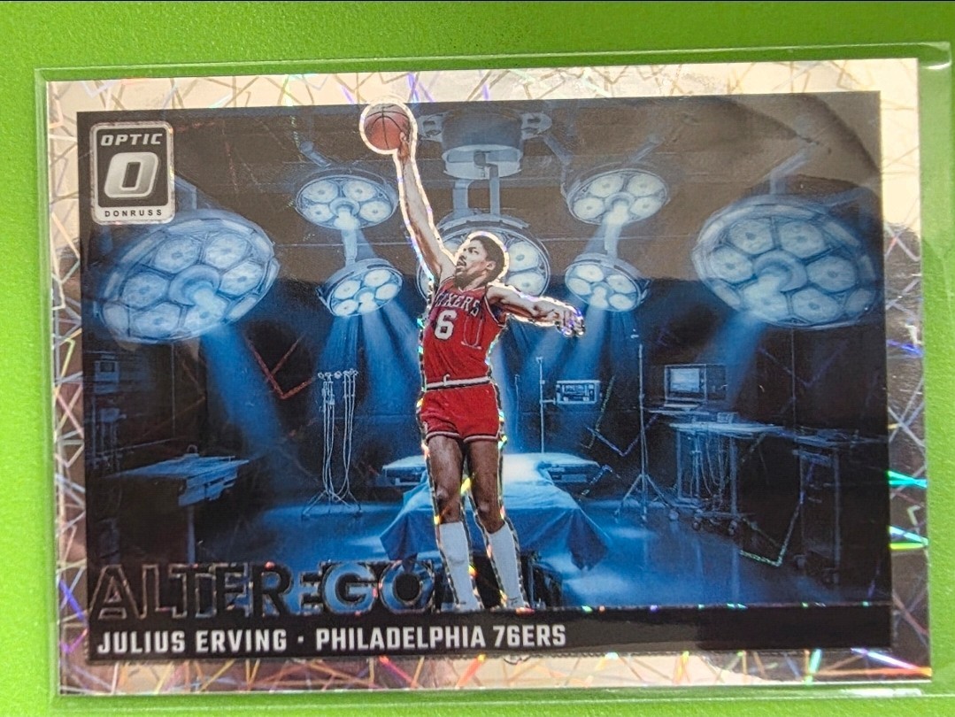 2024-25 Donruss Optic Julius Erving Alter Ego Case Hit SSP - 76ers M/NM