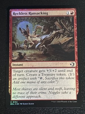 MTG Lorwyn Eclipsed Reckless Ransacking Foil 0152 NM