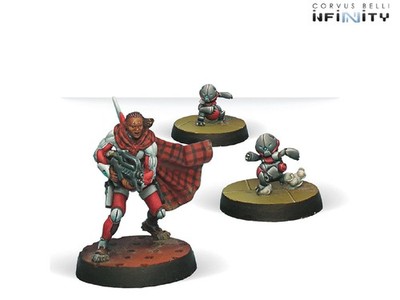 Moran Maasai Hunter Boarding Shotgun Infinity Nomads Tabletop Corvus Belli