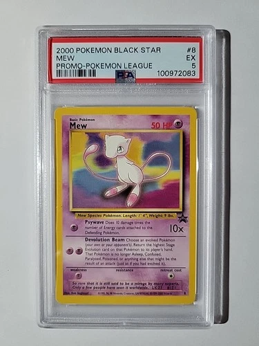 2000 Pokemon League Black Star Promo #8 Mew PSA 5 WOTC