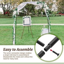 Wedding Arch Metal Garden Arch Garden Arbor Trellis 1 Set For Climbing Plants