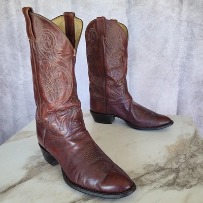 Tony Lama Boots Mens US 9.5D Brown Stockman CT2032 Cowboy Western Leather Tony Lama | Shoes | Tony Lama Mens Shrunken Shoulder Brown  main image 3