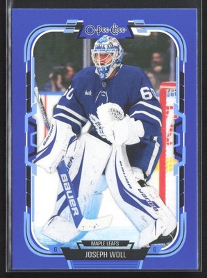2025-26 O-Pee-Chee Joseph Woll #215  Blue Border  Toronto Maple Leafs