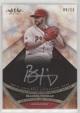2017 Topps Tier One Prime Performers Silver Ink 8/10 Brandon Finnegan Auto r0j