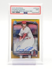 GEORGE KLASSEN 2025 BOWMAN CHROME GOLD REF 1ST ROOKIE AUTO /50 Q6808