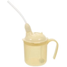 Beige Convalescent Feeding Cup with Straw for Elderly Maternity and Disabled ...