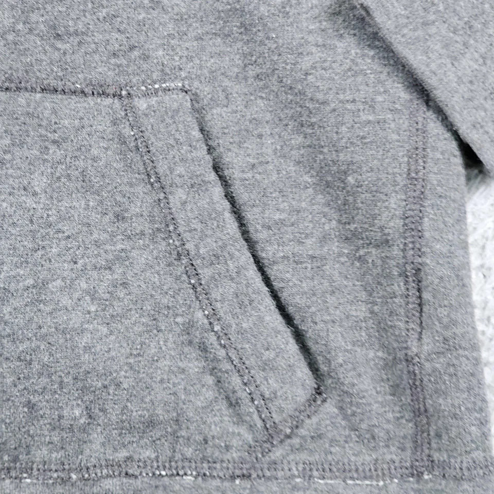 Hollister Sudadera con Capucha Mujer Gris Medio Cremallera Completa Laguna Playa Logo Vellón Foto 3 de 4