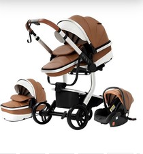 Baby stroller 3 in 1 Baby carriage Portable luxurious travel pram + Car Seat