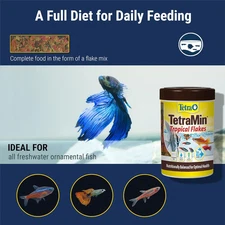 min Nutritionally Balanced Tropical Flake Food for Tropical Fish, 7.06 Oz (Pack 