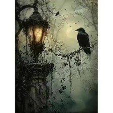 Halloween Diamond Art Kits for Adults Beginners,DIY Arts 12x16 in Halloween A
