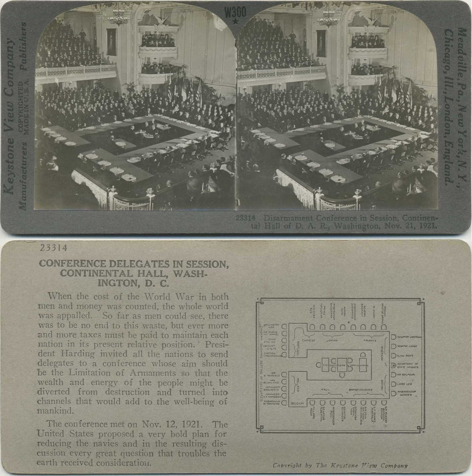 Disarmament Conference in Session, c1920, Washington, District of Columbia thumbnail 5