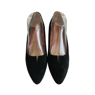 L'Amour des Pieds Women's Kavan Pump Black Kid Suede Sz 10 Careerwear luxury 