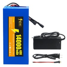 48V 14Ah Lithium Battery Pack for 0-1000W Motor with 2A Charger