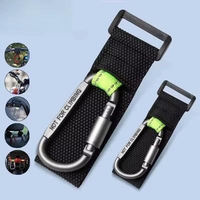 2-Pack Heavy-Duty Aluminum Alloy Hooks for Motorcycle, E-Bike, Scooter & Camping