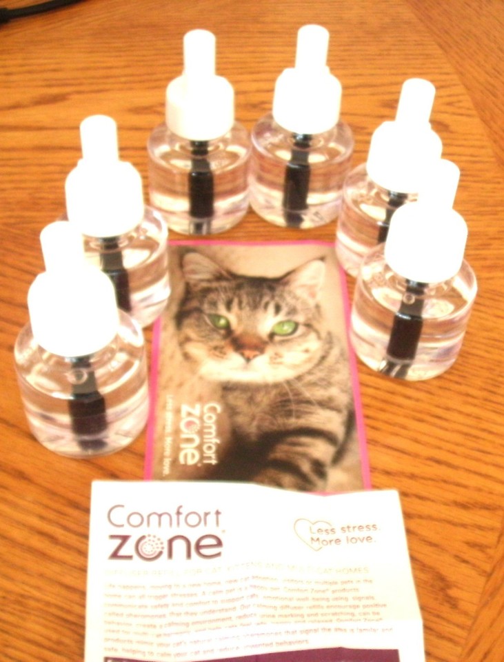 NEW Comfort Zone - Multi Pack Cat Calming Diffuser 30-day Refills, 6 ...