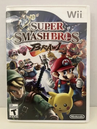 Super Smash Bros. Brawl - Nintendo Wii / Clean Disc ! AS IS W/Case/Game/Booklets