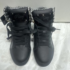 Pastry Black Pop Tart Glitter High Top Dance Sneaker size Woman  s  Size 10 US 