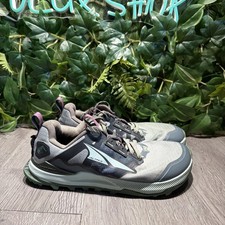 Altra Lone Peak 8 Shoes Womens 8 Dark W Gray Purple Trail Running Lace Up Mesh