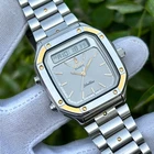 Vintage Seiko Silver Wave Ana/Digi Chrono-Alarm Japan Men Quartz Watch H357-5220