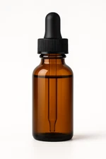Amber Glass Bottles for Serums Oils 1 Oz with Glass Dropper