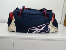 Reebok  red dark blue  Nylon sports  Gym Carry-On Luggage bag  with End Pockets