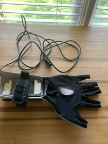 Original Nintendo Power Glove Untested w/ Sensor Bars! Nes Vintage!