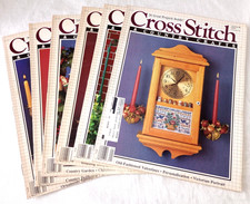 Lot of 6 Vintage 1988 Cross Stitch  Country Crafts Magazines Complete Year