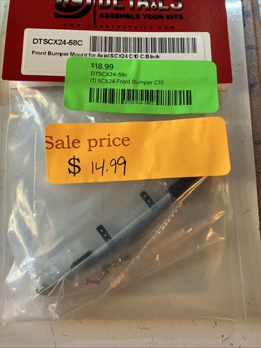 SCX24 Scale Accessories DTSCX24-58 & 59 F/R Bumper Black, VVV-C1043 & VVV-C1052 - Picture 17 of 20