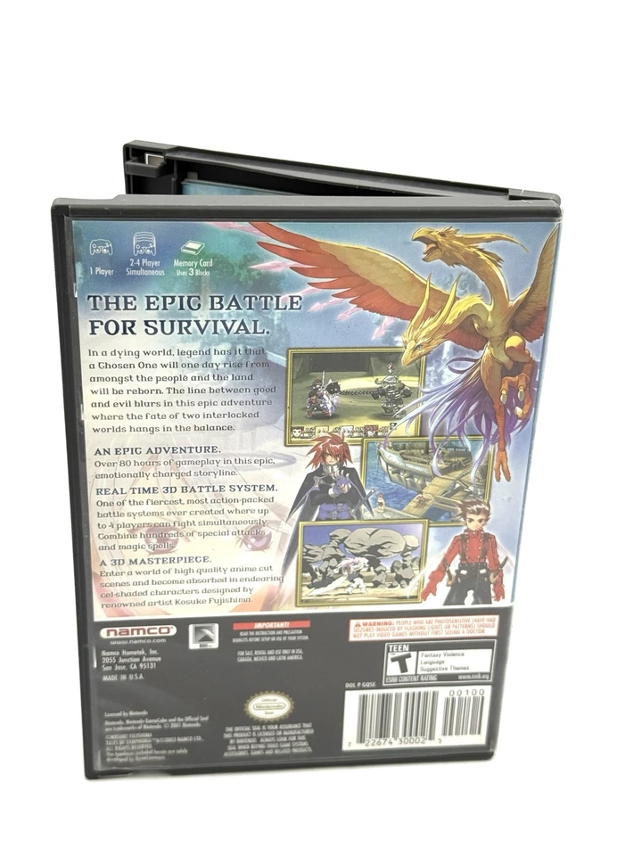 Tales of Symphonia (Nintendo GameCube, 2004) Completo Probado en Caja Original Foto 2 de 4
