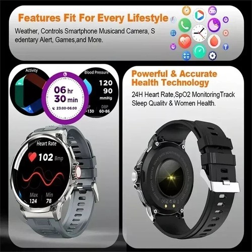 Smart Watch New 710mah Bluetooth Call Men Sports Fitness Watches 1.85"hd Heart M - Picture 8 of 26