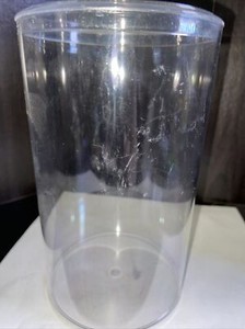 Clear Plastic Display Cylinder/Tube - Round 4" Diameter x 7” Tall