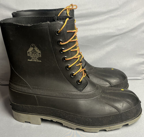 Bata Steel Toe Rubber Boots ANSI Z41 PT91 Size 12 - image 1