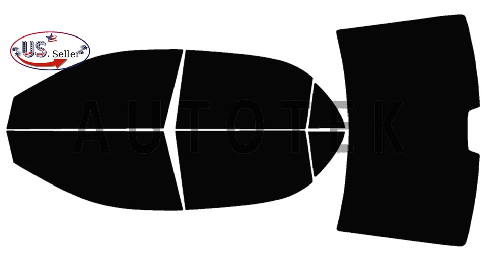 PreCut Window Film Any Tint Shade % VLT For Toyota Corolla Sedan 2003 - 2008 - Image 2 of 4