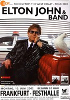 Elton John - West Coast, Frankfurt 2002 | Konzertplakat | Poster