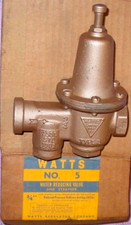 Watts No. 5 Supply Main Water Pressure 3/4" Reducing Valve 50psi Set Delivery