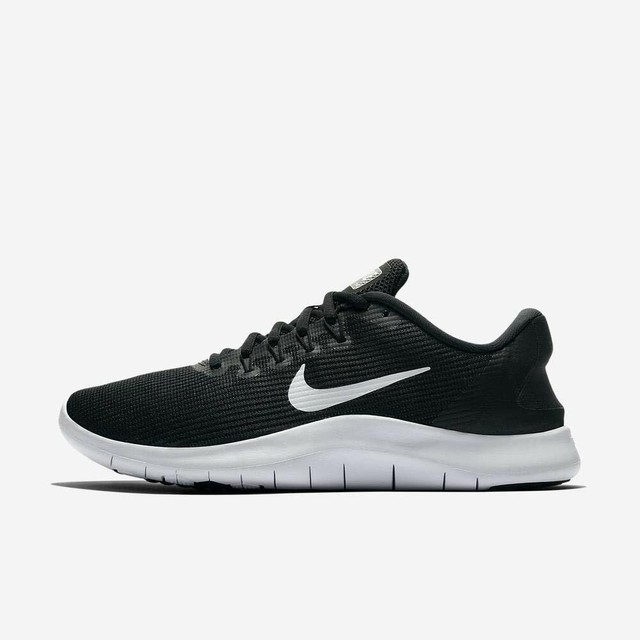 nike running flex 2018 trainers in triple black