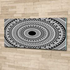 Quadro Stampa Vetro Wall Art 125x50cm - Ornamenti Cerchio
