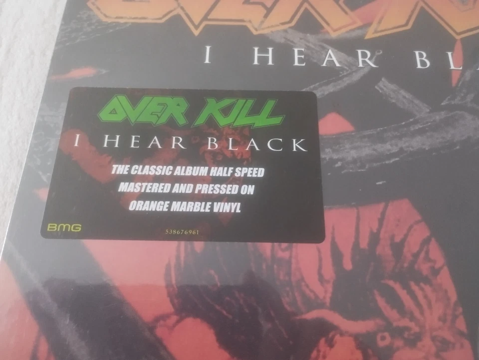 LP  OVERKILL  " I HEAR BLACK "  NEUF SCELLE 2021 - Photo 3/4