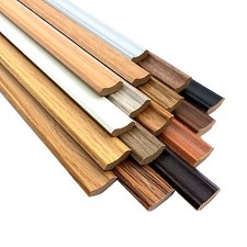 White Individual Laminate Floor Scotia Beading 2.4m Metre Length in 30 Colour