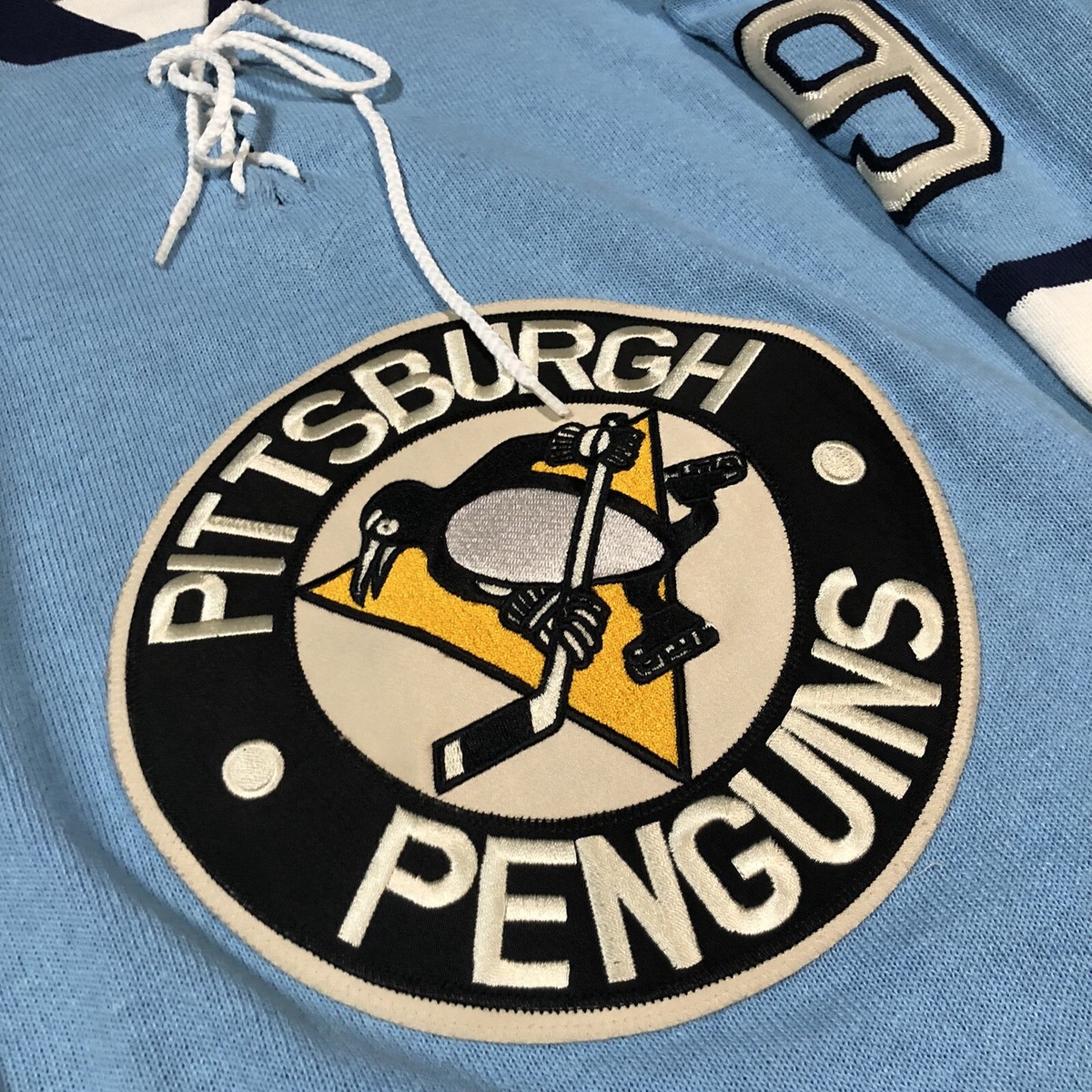 Ebbets Field Flannels Pittsburgh Penguins NHL Hockey Wool Sweater