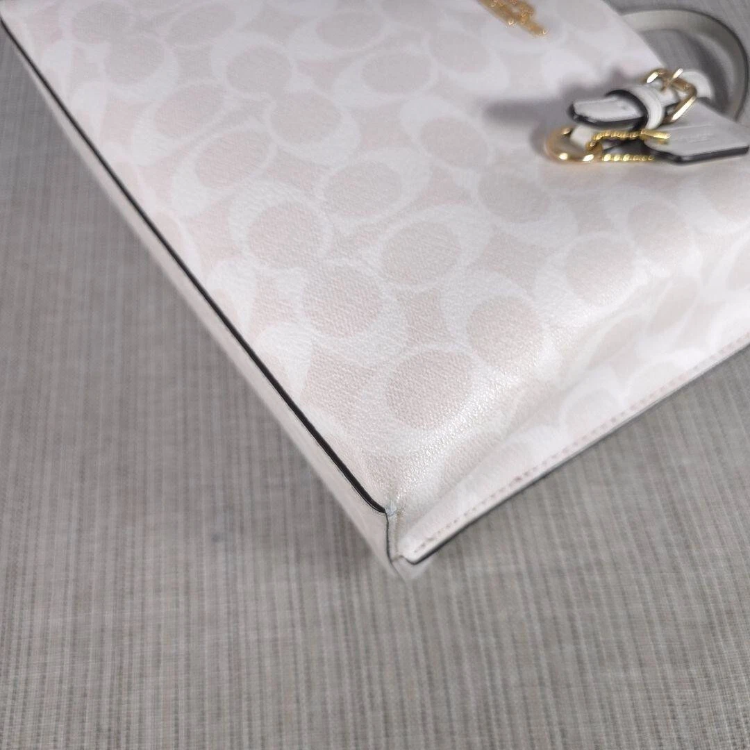 Borsa a tracolla Coach C4250 Molly 25 firmata in pelle con ciondolo logo