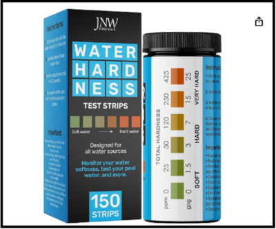 Water Hardness Test Kit - Quick and Accurate Water Hardness Test Strips - Hard W