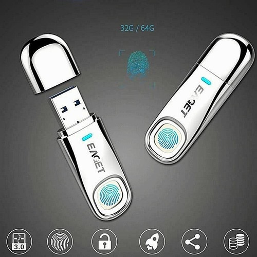 32 64GB Fingerprint Recognition Flash Drive USB 3.0 Encrypted Security Memory AU - Picture 9 of 14