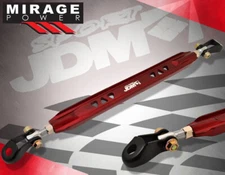 For 96-00 Honda Civic Si Rear Lower Red Aluminum Strut Tower Bar Stabilizer Rod