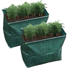 2 x 49L Carrot Planter Outdoor Garden Durable Root Vegetable Planting Grow Bag