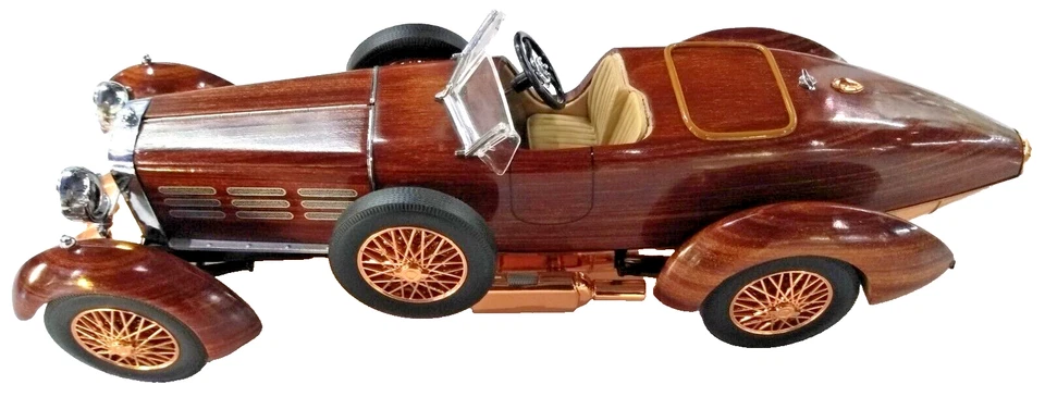 Madera de tulipán Hispano Suiza 1924 vintage, escala 1/24 de Franklin Mint Foto 2 de 4