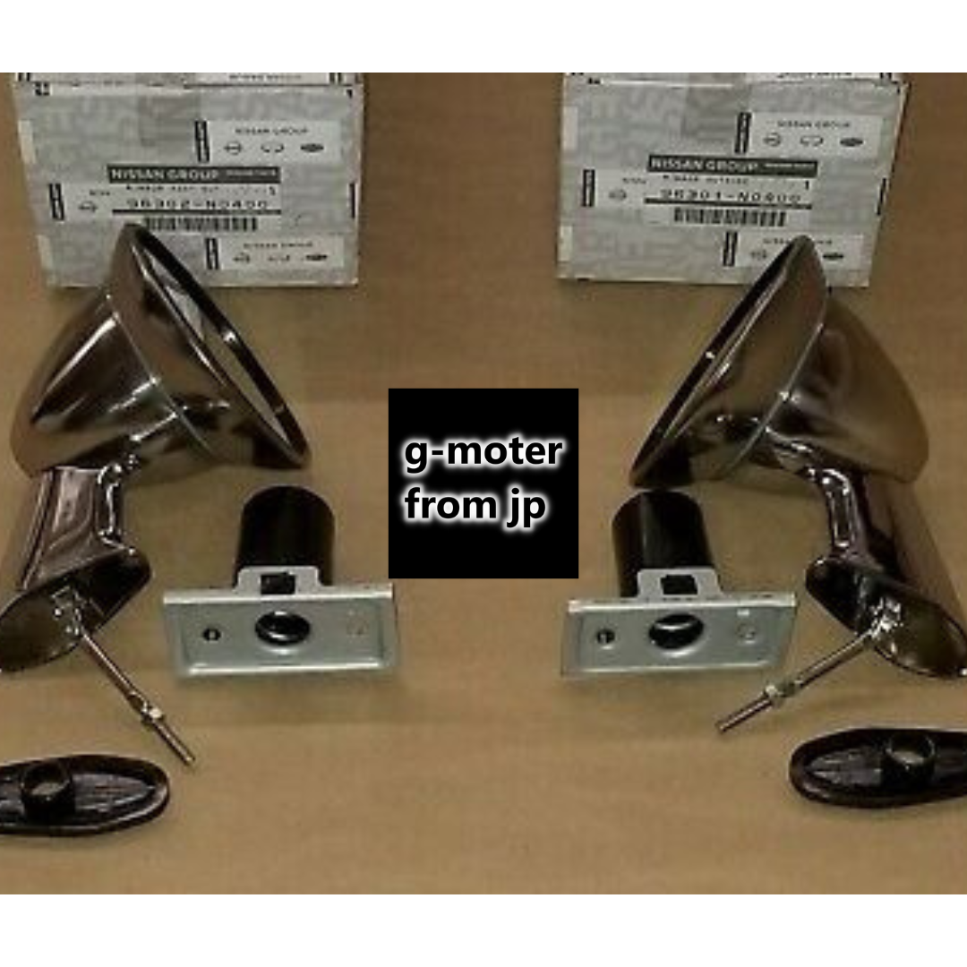 Genuine NEW PARTS Datsun 510 SSS Short Stalk Fender Mirrors Genuine NEW PARTS Datsun 510 SSS Short Stalk Fender Mirrors