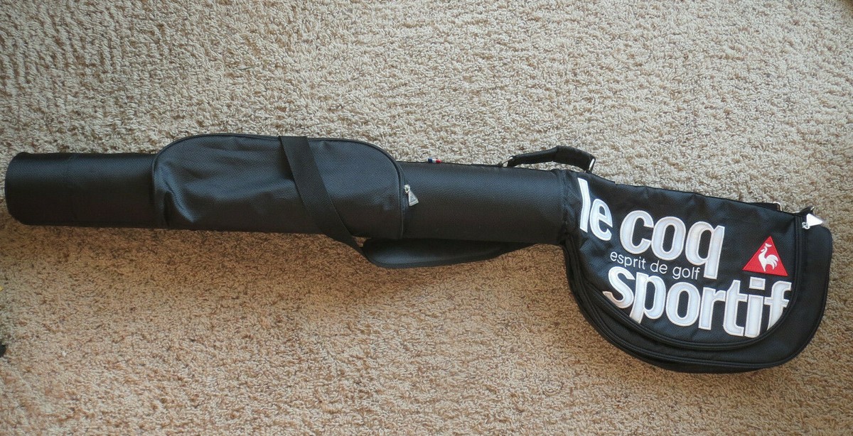 Travel Golf Bag Le Coq Sportif Esprit De Golf, tube, Black Travel Golf Bag Le Coq Sportif Esprit De Golf, tube, Black