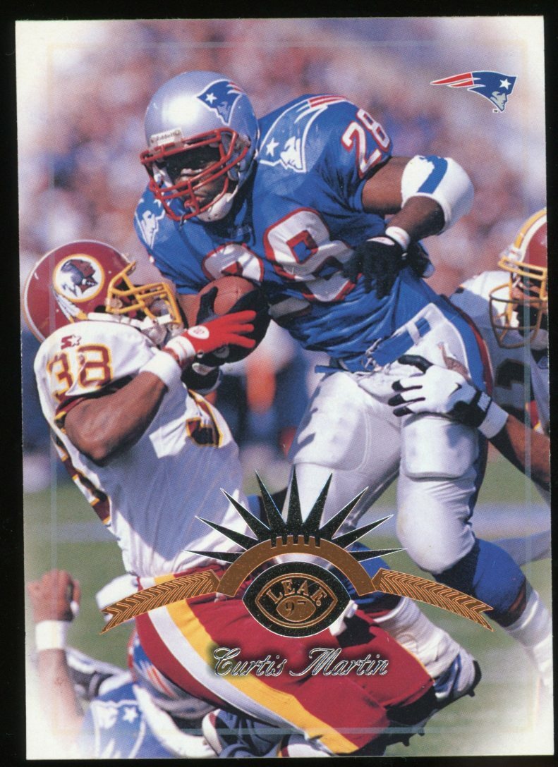 1997 Leaf Curtis Martin Card #49 HOF